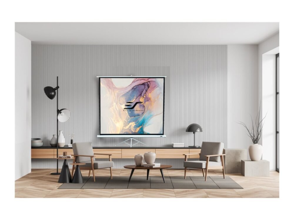 Elite Screens | Tripod Series | T85NWS1 | Diagonal 85 " | 1:1 | Viewable screen width (W) 152 cm | White - Image 4