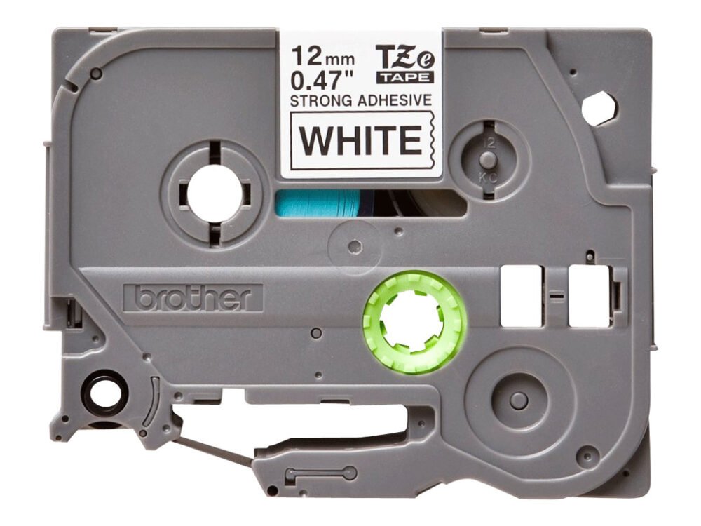 Brother | TZ-S231 Strong Adhesive Laminated Tape | Black on White | TZe | 8 m | 1.2 cm - Image 4