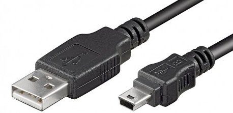 Logilink | USB MINI-B 5-pin 180 Cert 1.8m | USB-A to mini-USB Mini-USB B | USB A