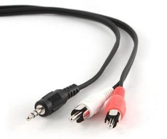 Cablexpert | 2.5m, 3.5mm/2xRCA, M/M | 3.5mm | 2 x RCA