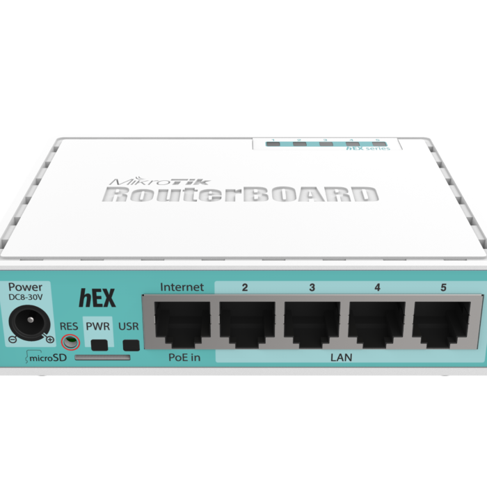 Mikrotik Wired Ethernet Router (No Wifi) RB750Gr3, hEX, Dual Core 880MHz CPU, 256MB RAM, 16 MB (MicroSD), 5xGigabit LAN, USB, PCB and Voltage temperature monitor, Beeper, IP20, Plastic Case, RouterOS L4 | Ethernet Router hEX | RB750Gr3 | No Wi-Fi | Ethernet LAN (RJ-45) ports 5 | Mesh Support No | MU-MiMO No | No mobile broadband | 1 | 12 month(s)