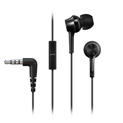 Panasonic | Canal type | RP-TCM115E-K | Wired | In-ear | Microphone | Black