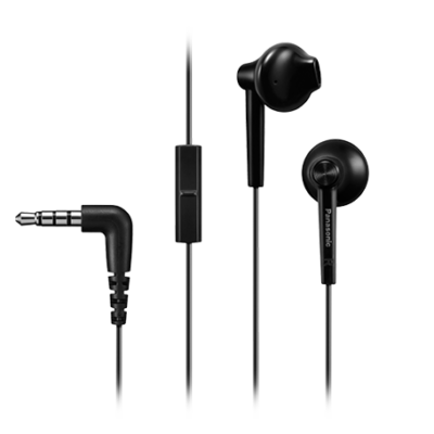 Panasonic | Headphones | RP-TCM55E-K | Wired | In-ear | Microphone | Black
