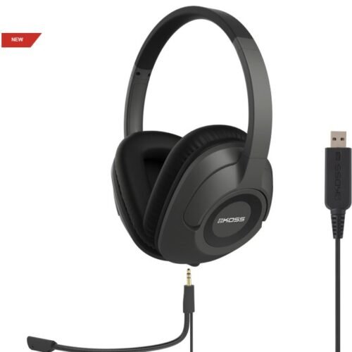 Koss | Headphones | SB42 USB | Wired | On-Ear | Microphone | Black/Grey