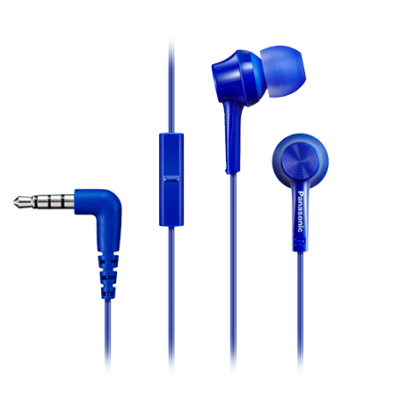 Panasonic | Canal type | RP-TCM115E-A | Wired | In-ear | Microphone | Blue