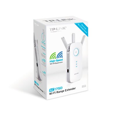 TP-LINK | Extender | RE450 | 802.11ac | 2.4GHz/5GHz | 450+1300 Mbit/s | 10/100/1000 Mbit/s | Ethernet LAN (RJ-45) ports 1 | MU-MiMO No | no PoE | Antenna type 3xExternal