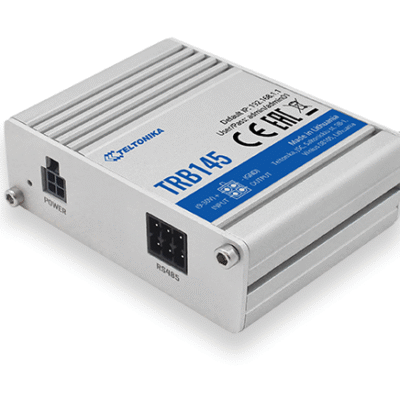 LTE Gateway: No WiFi, 4G, SIM, R485 port, Micro USB | LTE Gateway | TRB145 | No Wi-Fi | Ethernet LAN (RJ-45) ports 0 | Mesh Support No | MU-MiMO No | 2G/3G/4G | Antenna type 1 x SMA for LTE | 1 x Virtual network interface via micro USB
