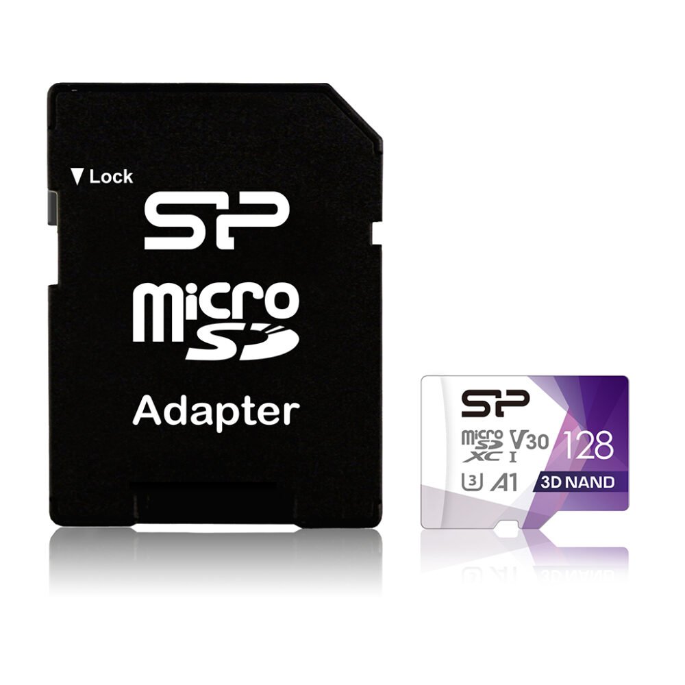 Silicon Power | Superior Pro | 128 GB | micro SDXC | Flash memory class 10 | with Adapter - Image 2