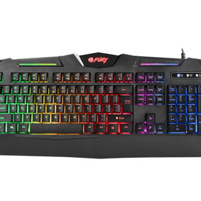 FURY Spitfire Gaming Keyboard, US Layout, Wired, Black | Fury | Gaming Keyboard | Spitfire | Gaming keyboard | Wired | RGB LED light | US | 1.8 m | Black | USB 2.0