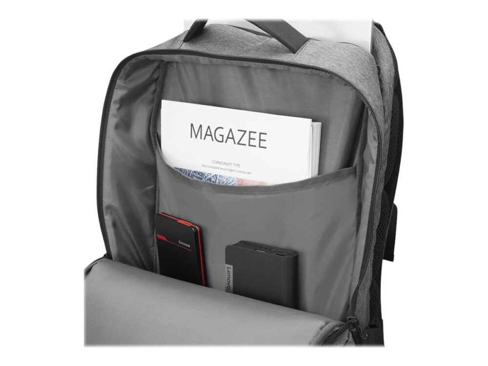 Lenovo | Business Casual 17-inch Backpack (Water-repellent fabric) | Essential | Fits up to size 17 " | Backpack | Charcoal Grey | Waterproof - Image 3