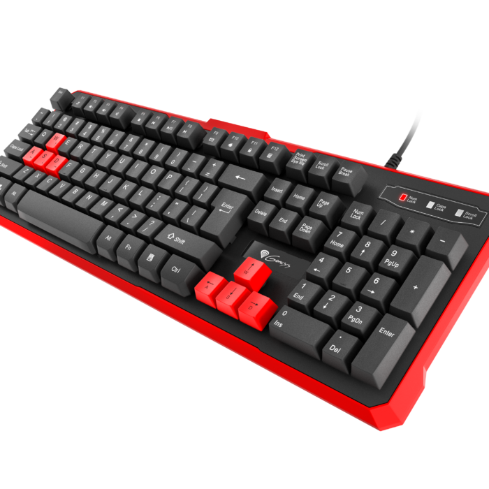 GENESIS RHOD 110 Gaming Keyboard, US Layout, Wired, Red | Genesis | RHOD 110 | Gaming keyboard | Wired | US | 1.7 m | Red, Black