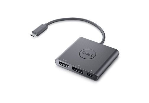 Dell | Adapter | USB-C to HDMI/DP with Power Pass-Through | Black | USB-C Male | HDMI Female; USB Female; USB-C (power only) Female | 0.18 m