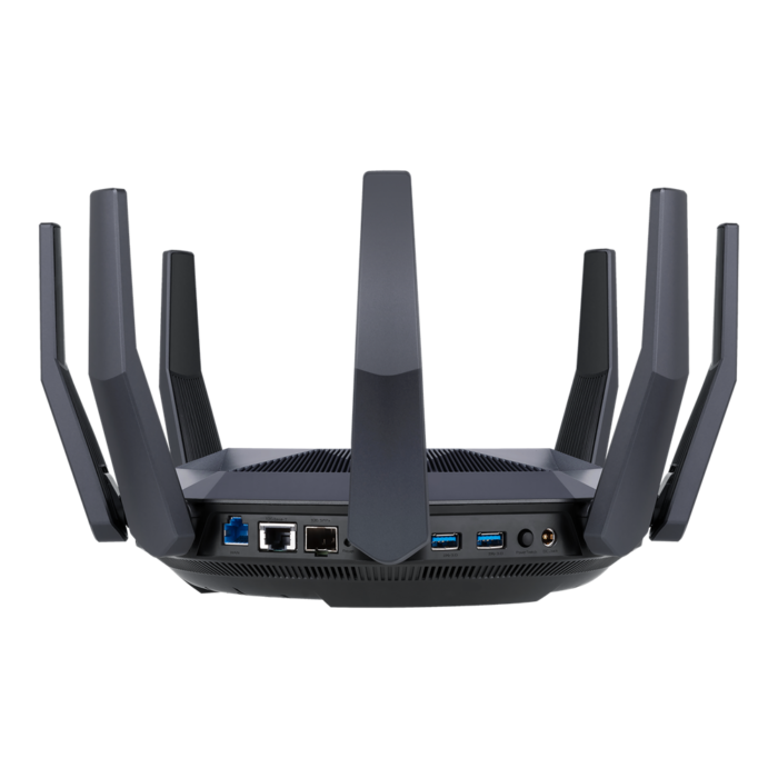 AX6000 Dual Band Router | RT-AX89X | 802.11ax | 4804+1300  Mbit/s | 10/100/1000 Mbit/s | Ethernet LAN (RJ-45) ports 8 | Mesh Support Yes | MU-MiMO Yes | Antenna type 8xExternal | 2xUSB 3.1 Gen 1