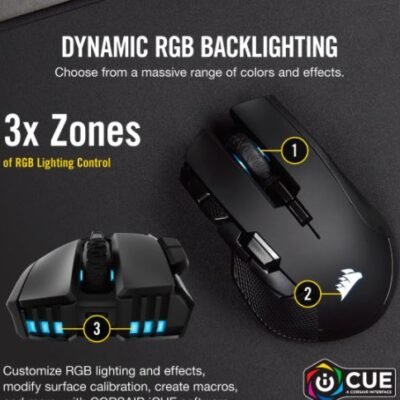Corsair | IRONCLAW RGB WIRELESS | Wireless / Wired | Optical | Gaming Mouse | Black | Yes