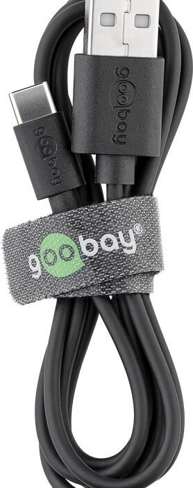 Goobay | USB-C charging and sync cable (USB-A > USB-C) | 59124 | USB-C male | USB 2.0 male (type A)