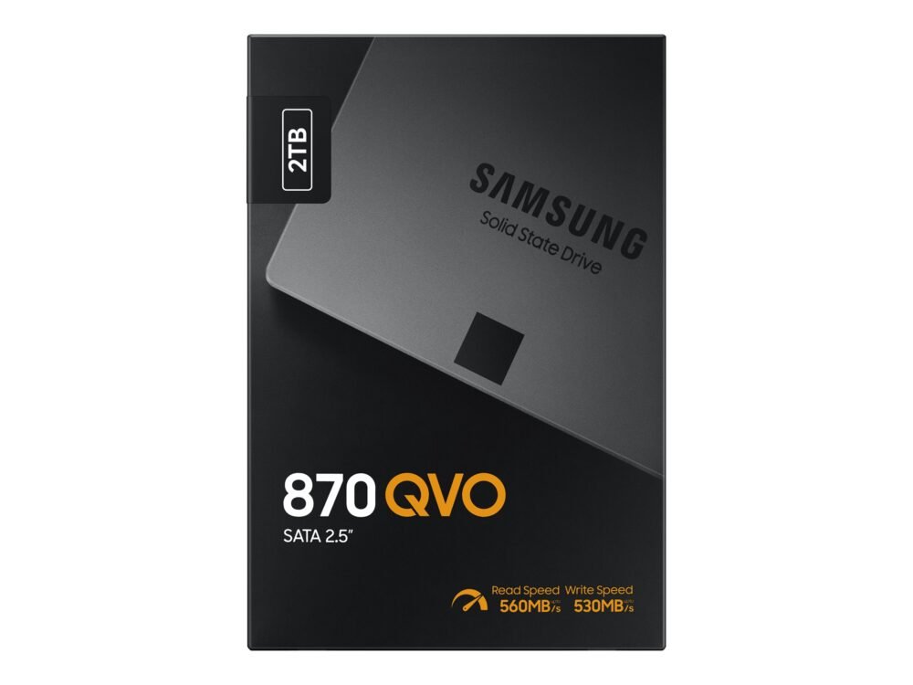 Samsung | SSD | 870 QVO | 2000 GB | SSD form factor 2.5" | Solid-state drive interface SATA III | Read speed 560 MB/s | Write speed 530 MB/s - Image 8