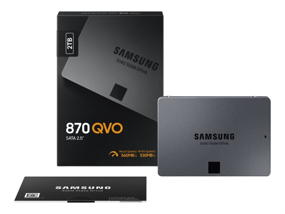 Samsung | SSD | 870 QVO | 2000 GB | SSD form factor 2.5" | Solid-state drive interface SATA III | Read speed 560 MB/s | Write speed 530 MB/s - Image 4