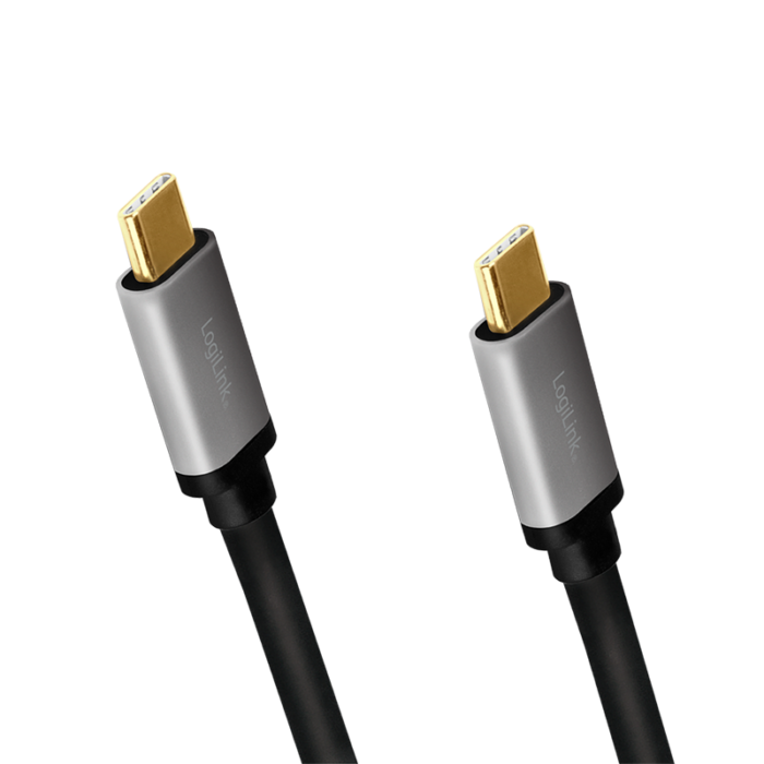 Logilink | USB 2.0 Type-C | C/M to C/M, PD3, alu | CUA0106 USB 2.0 Type-C cable | USB-C (male) | USB-C (male)