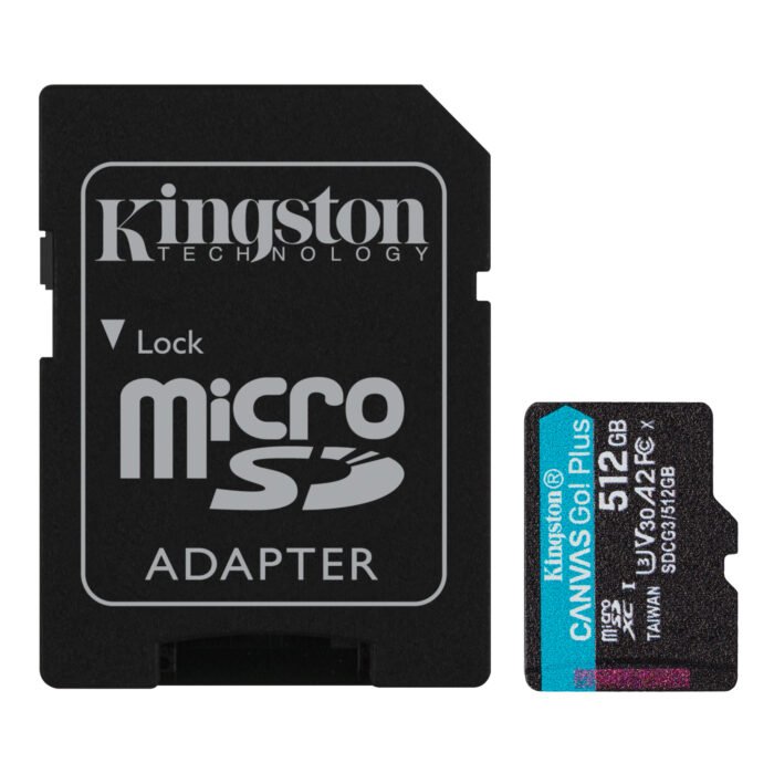 Kingston | microSD Memory Card | Canvas Go! Plus | 512 GB | microSDHC/SDXC | Flash memory class 10