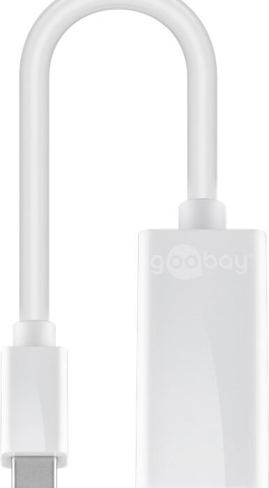 Goobay | Mini DisplayPort/HDMI adapter cable 1.1 | 51729 | White | Mini DisplayPort male | HDMI female (Type A)