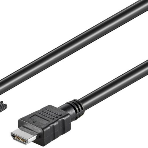Goobay | DVI-D/HDMI cable, nickel plated | Black | DVI-D male Single-Link (18+1 pin) | HDMI male (type A) | 2 m