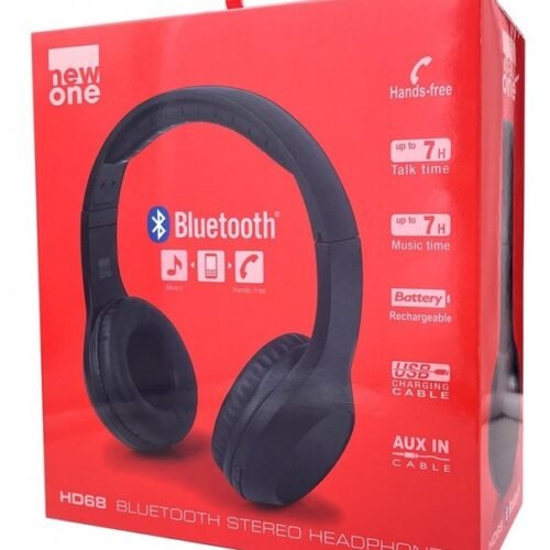 New-One | Headphones | HD 68 | Wireless | Bluetooth | Black