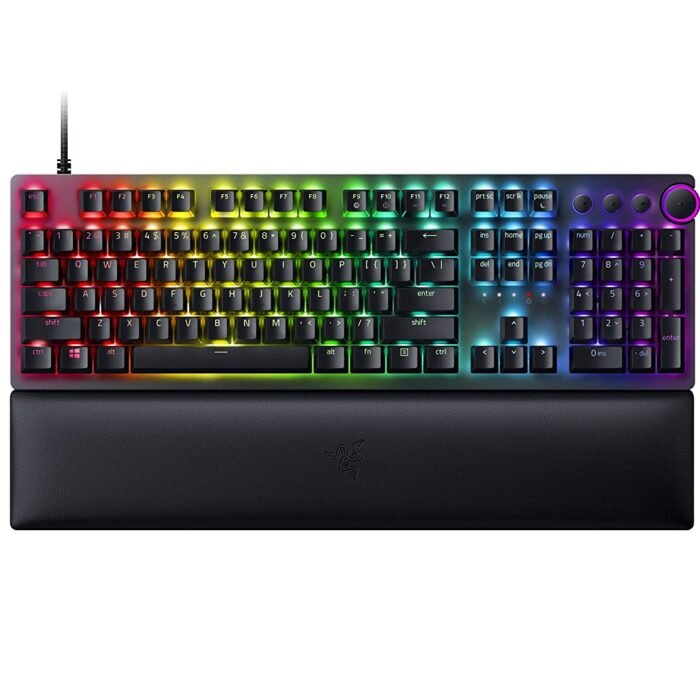 Razer | Huntsman V2 Optical Gaming Keyboard | Gaming Keyboard | Wired | RGB LED light | RU | Black | Numeric keypad | Linear Red Switch