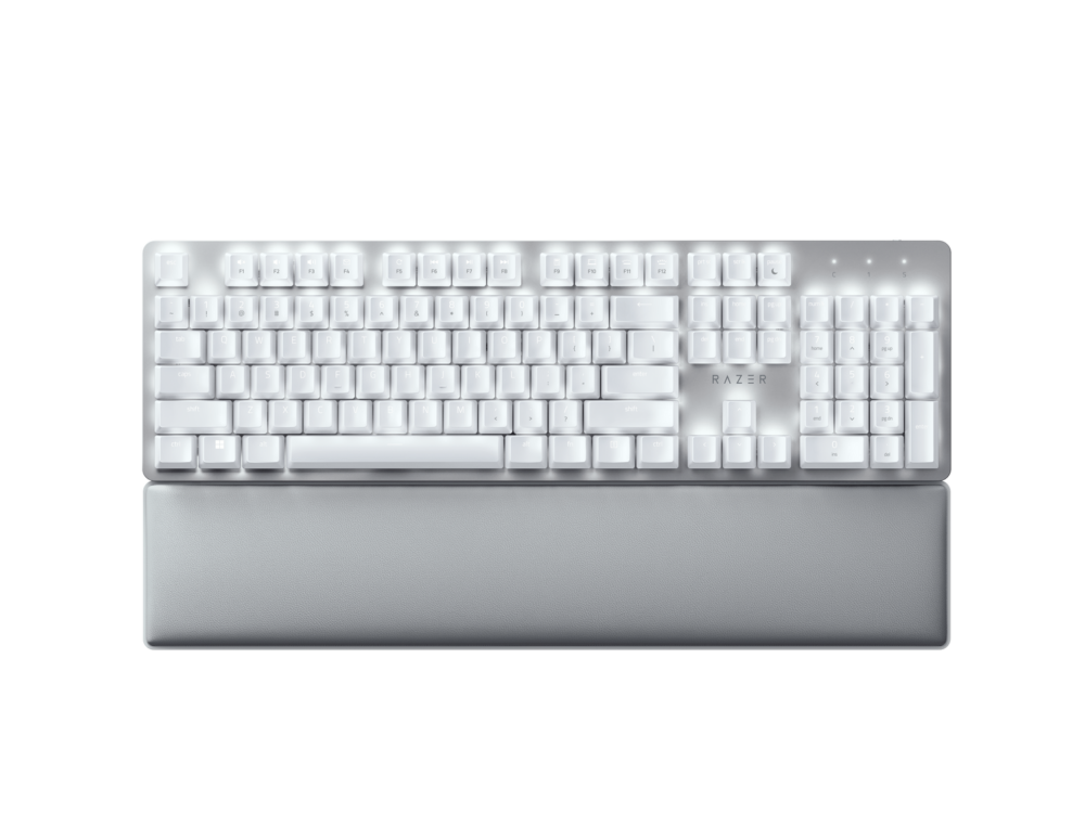 Razer | Mechanical Keyboard | Pro Type Ultra | Mechanical Gaming Keyboard | Wireless/Wired | US | White | Wireless connection
