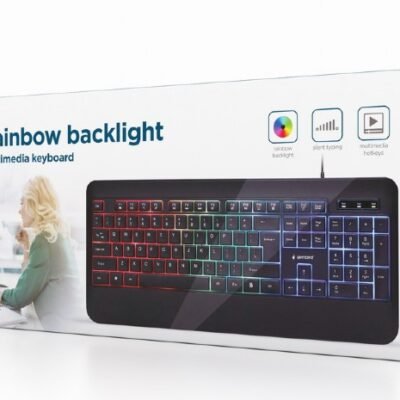 Gembird | Multimedia Keyboard | KB-UML-03 | Multimedia | Wired | US | Black