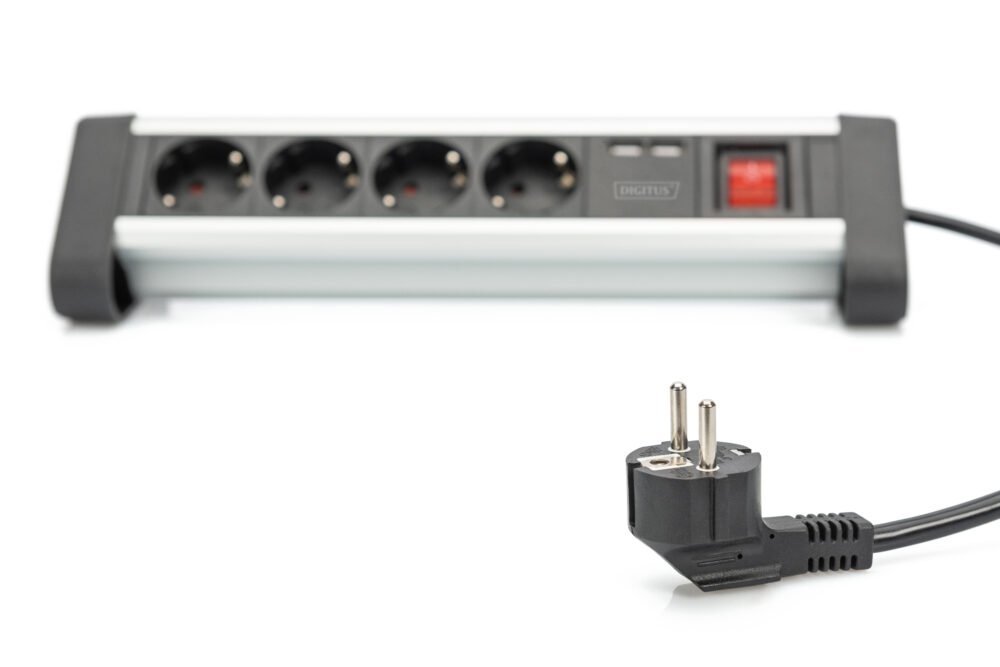 Digitus | Office Power Strip | DA-70614 | Silver/Black - Image 3
