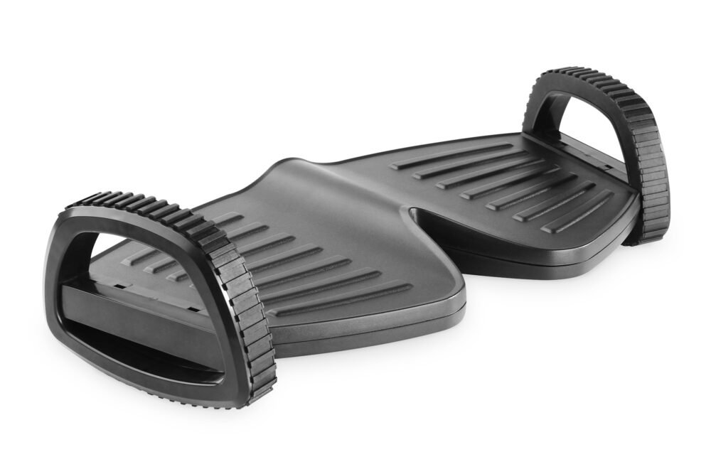 Digitus | Active Ergonomic Footrest | DA-90412 | Black | Depth 277 mm | Height 135 mm | Plastic | Gentle movements promote health; 2 rocker functions by easy rotation; Large or small rocking movements are possible (slow/fast); Can also be used as a raised footrest; Compact foot rocker, fits under any desk; Ideal for home and office | Weight 1014 g | Width 502 mm - Image 4