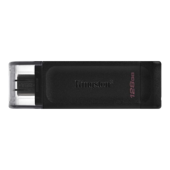 Kingston | USB Flash Drive | DataTraveler 70 | 128 GB | USB 3.2 Gen 1 Type-C | Black
