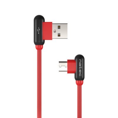 Natec Prati, Angled USB Type C to Type A Cable 1m, Red | Natec | Angled USB Type C to USB Type A | Prati | USB Type C | USB Type-A