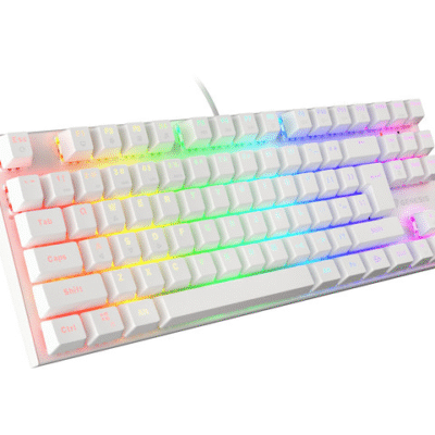 Genesis | THOR 303 TKL | White | Gaming keyboard | Wired | RGB LED light | US | 1.8 m | Brown Switch