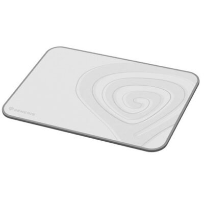 Genesis | Mouse Pad | Carbon 400 M Logo | 250 x 350 x 3 mm | Gray/White
