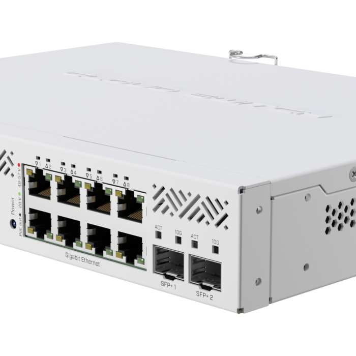 Cloud Router Switch | CSS610-8P-2S+IN | No Wi-Fi | 10/100/1000 Mbit/s | Ethernet LAN (RJ-45) ports 8 | Mesh Support No | MU-MiMO No | No mobile broadband