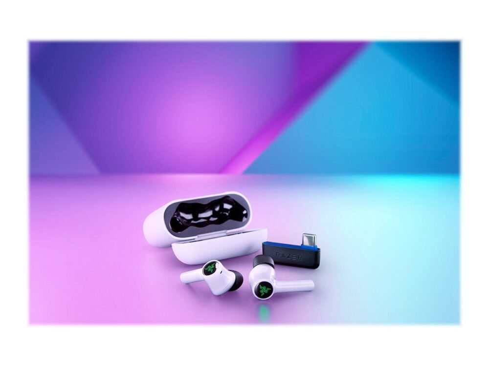 Razer | Hammerhead HyperSpeed for PlayStation | Wireless | In-ear | Microphone | Noise canceling | Wireless | White - Image 4