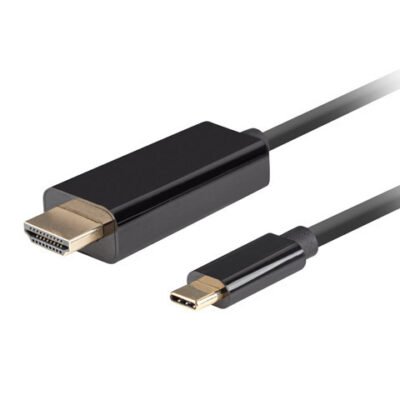 Lanberg USB-C to HDMI Cable, 3 m 4K/60Hz, Black | Lanberg | USB-C to HDMI Cable | Black | 3 m
