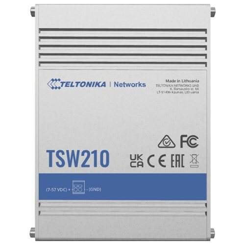 Teltonika | Switch | TSW210 | Unmanaged | Wall mountable | Gigabit Ethernet (copper) ports quantity 8 | SFP ports quantity 2 | 24 month(s)