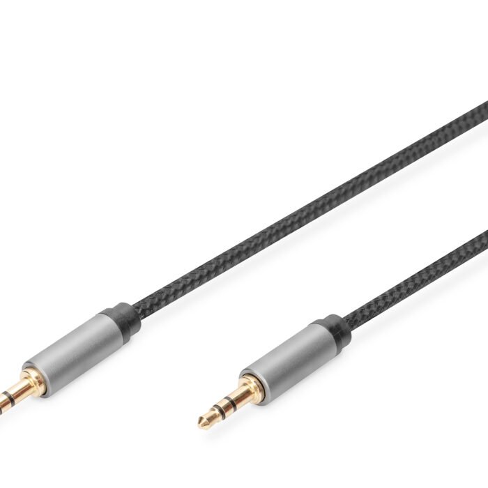 Digitus | AUX Audio Cable Stereo | DB-510110-018-S | 3.5 mm jack to 3.5 mm jack 3.5mm stereo plug | 3.5mm stereo plug