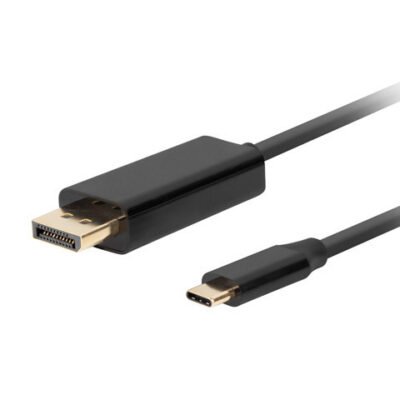 Lanberg USB-C to DisplayPort Cable, 1 m 4K/60Hz, Black | Lanberg | USB-C to DisplayPort Cable | Black | 1 m