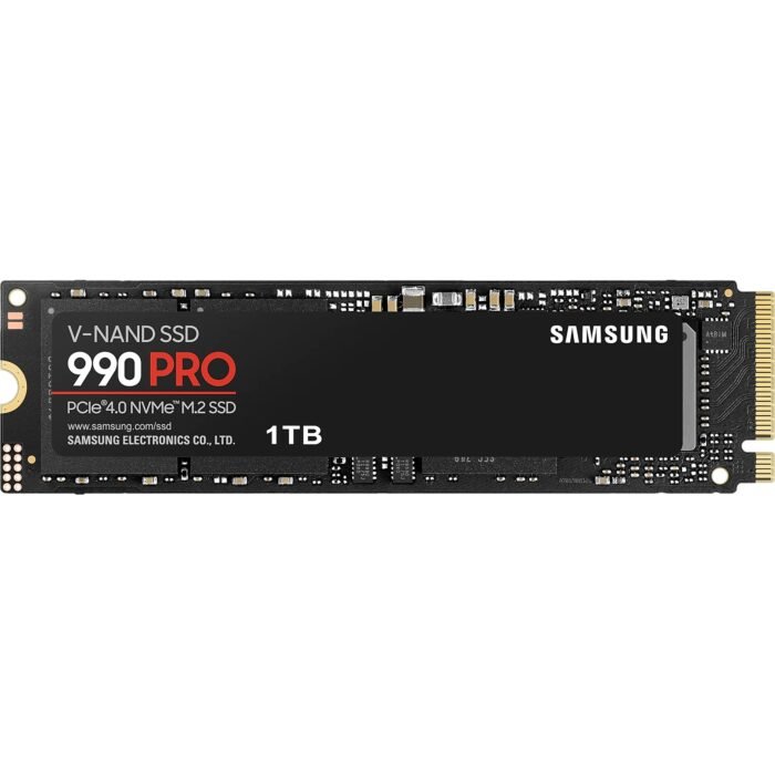 Samsung | 990 PRO | 1000 GB | SSD form factor M.2 2280 | Solid-state drive interface PCIe Gen4x4 | Read speed 7450 MB/s | Write speed 6900 MB/s
