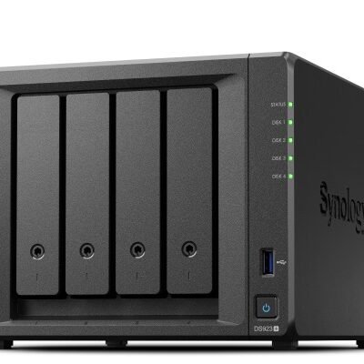 Synology | 4-Bay | DS923+ | Up to 4 HDD/SSD Hot-Swap | AMD | Ryzen R1600 | Processor frequency 2.6 GHz | 4 GB
