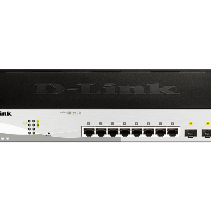 D-Link | 10-Port Gigabit Smart Managed Switch | DGS-1210-10 | Managed L2+ | Rackmountable