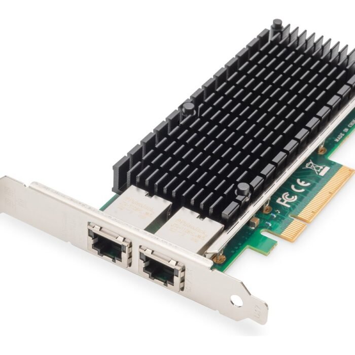 Digitus | 10Gbps Dual Port Ethernet Server adapter PCIe X8, Intel X540 BT2 | DN-10163