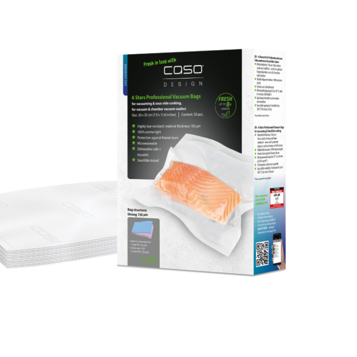 Caso | 6 Stars Professional Vacuum Bags | 1245
