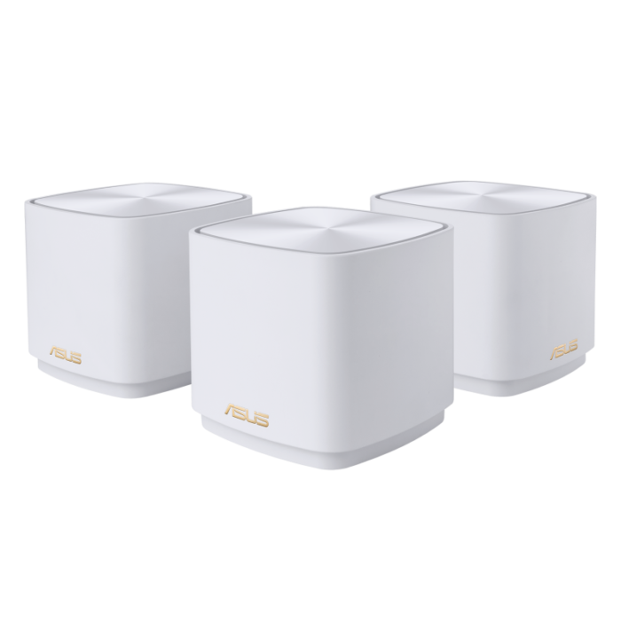 ZenWiFi XD4 Plus (W-3-PK) Wireless-AX1800 (3-pack) | 802.11ax | 1201+574 Mbit/s | 10/100/1000 Mbit/s | Ethernet LAN (RJ-45) ports 1 | Mesh Support Yes | MU-MiMO Yes | No mobile broadband | Antenna type Internal