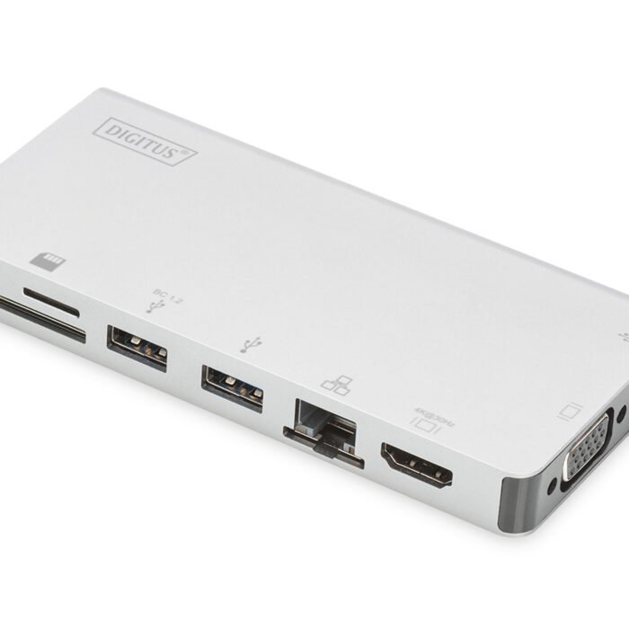 Digitus | USB-C Multiport Travel Dock | DA-70866 | Docking station | Ethernet LAN (RJ-45) ports 1 | VGA (D-Sub) ports quantity 1 | USB 3.0 (3.1 Gen 1) ports quantity 2 | HDMI ports quantity 1 | Warranty 24 month(s)