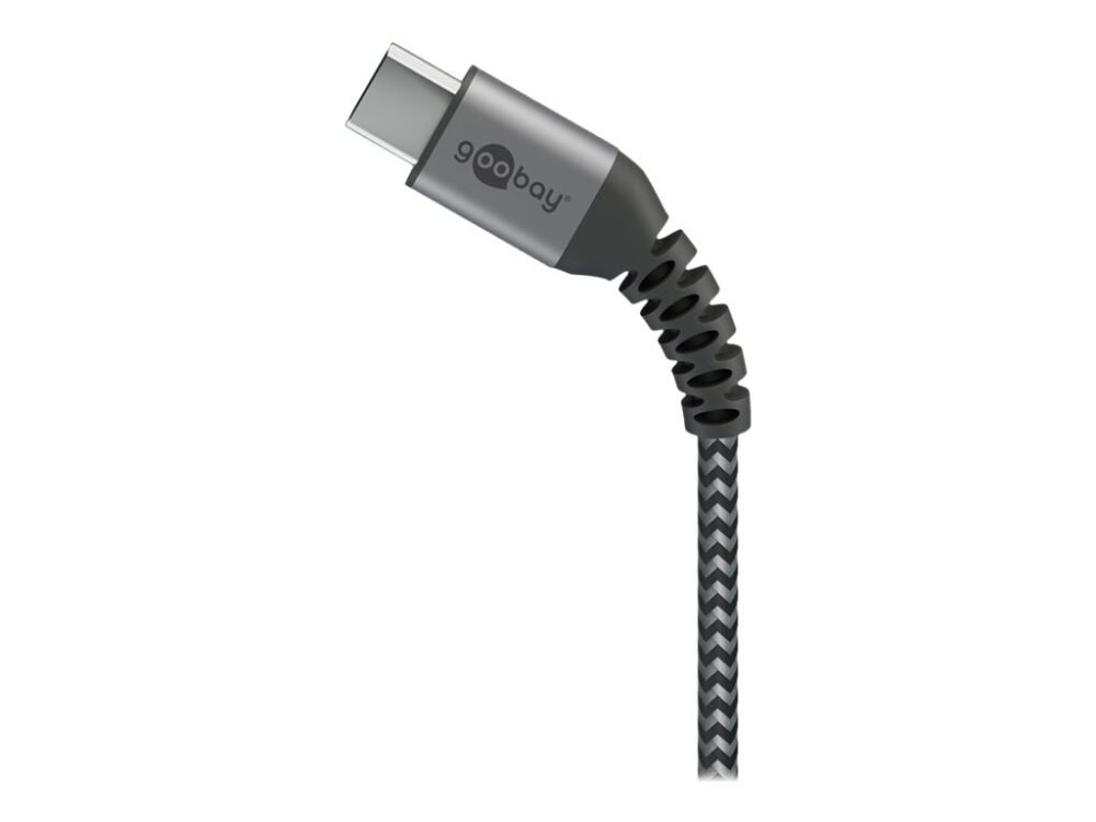 Goobay | USB-C to USB-A Textile Cable with Metal Plugs | 49296 | USB-C to USB-A - Image 4