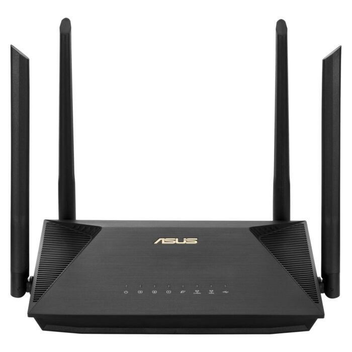 Wireless AX1800 Dual Band Gigabit Router, UK | RT-AX53U | 1201+600 Mbit/s | Ethernet LAN (RJ-45) ports 4 | Mesh Support No | MU-MiMO Yes | No mobile broadband | Antenna type  External antenna x 4 | 36 month(s)